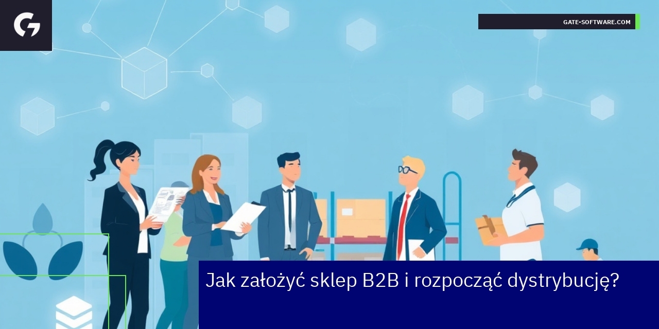 schemat procesu zakładania i dystrybucji sklepu B2B