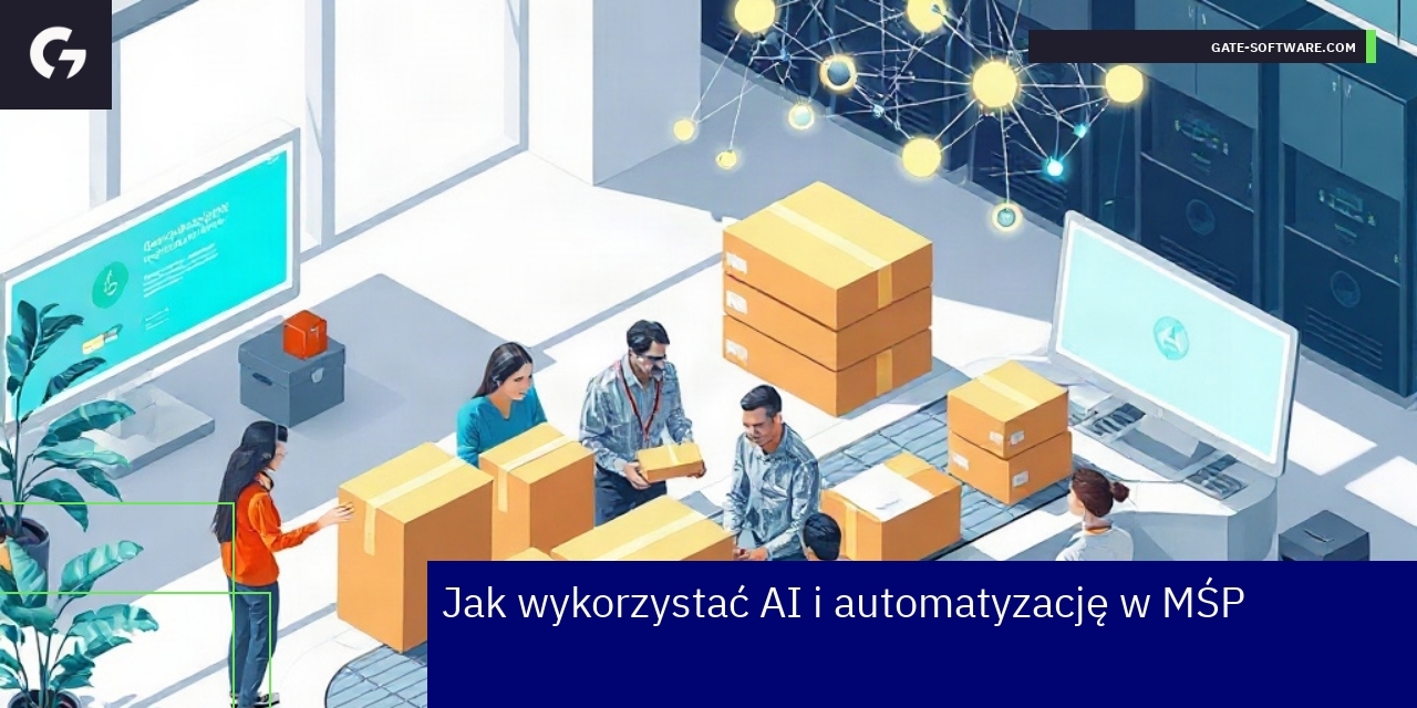 Wykorzystanie AI i automatyzacji w małych i średnich przedsiębiorstwach Schemat wykorzystania AI i automatyzacji w firmach MŚP
