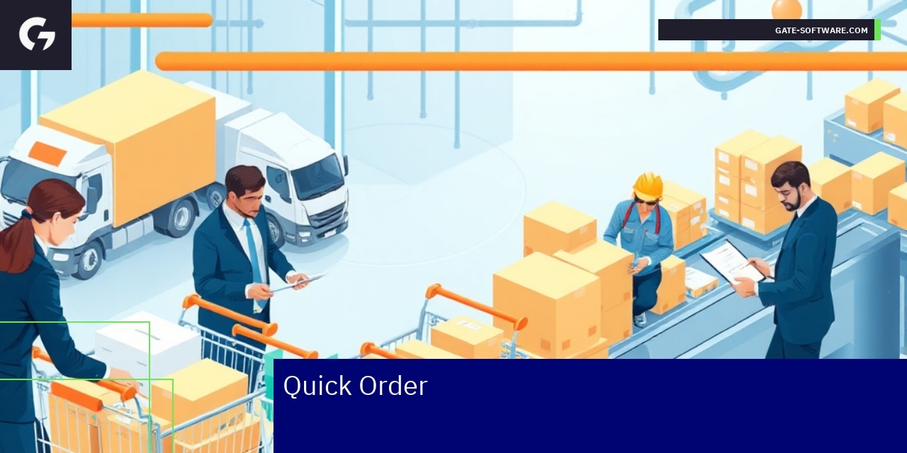 Illustration of quick order and inventory management