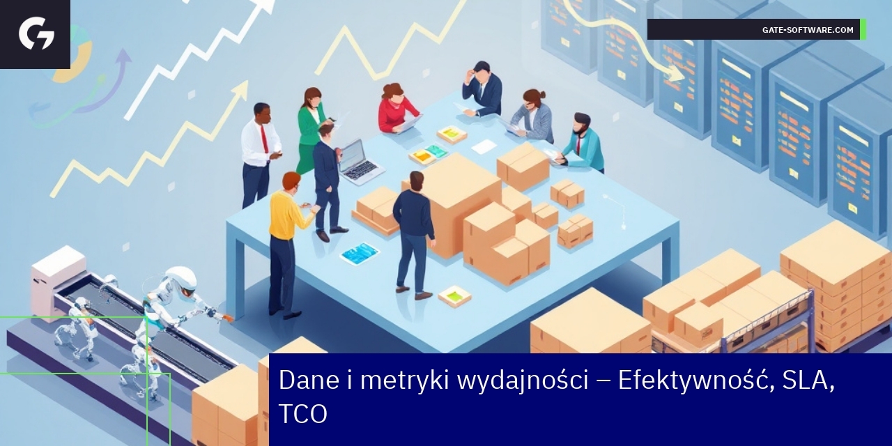 Wykresy i dane metryki efektywności projektów B2B