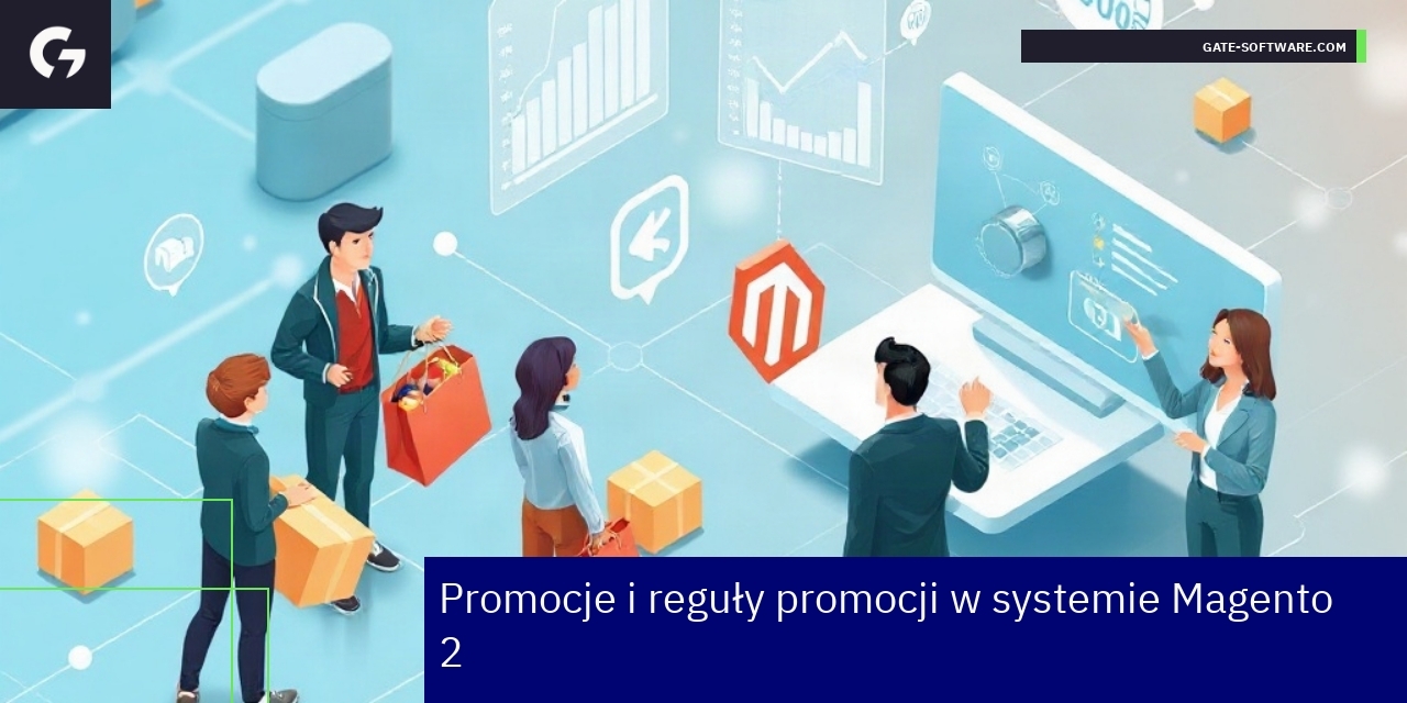 Schemat promocji i analizy w systemie Magento