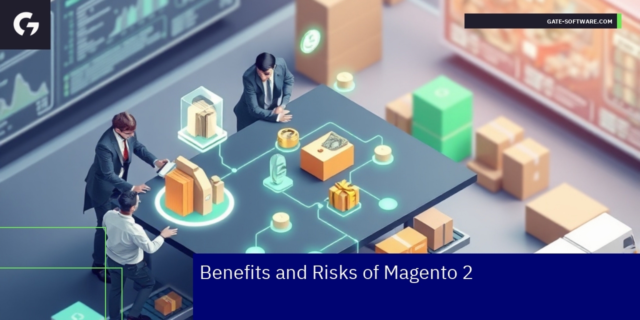 Diagram showing Magento 2 strengths and risks