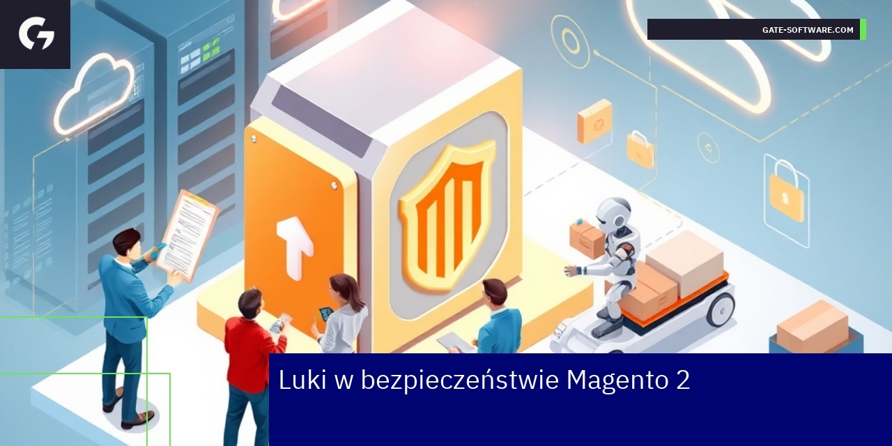 Grafika przedstawiająca zabezpieczenia systemu Magento 2