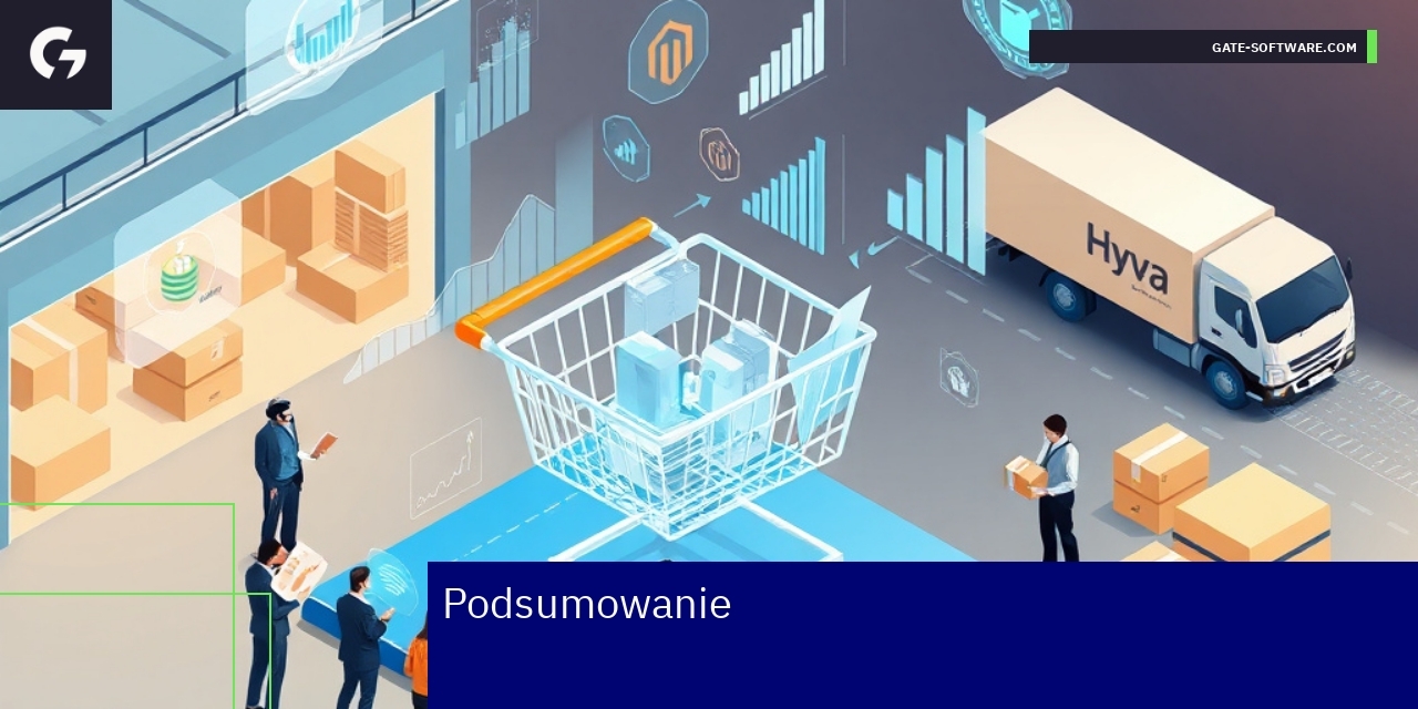 Korzyści z szablonu Hyva w Magento 2 Schemat korzyści i funkcji szablonu Hyva