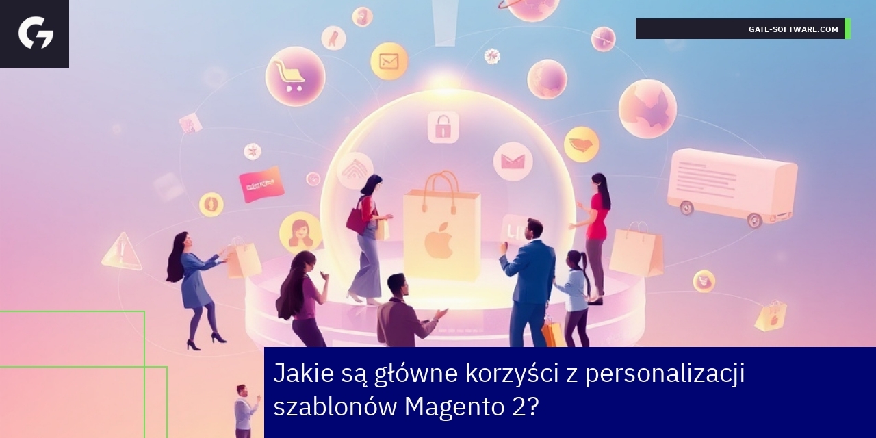 Korzyści personalizacji szablonów Magento 2 Schemat prezentujący korzyści personalizacji Magento 2