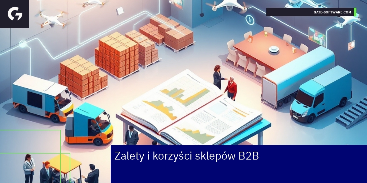 Biznesmeni korzystający z platform B2B na komputerach