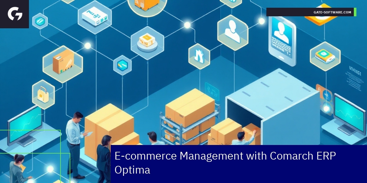 Dashboard showing ERP integration with e-commerce system