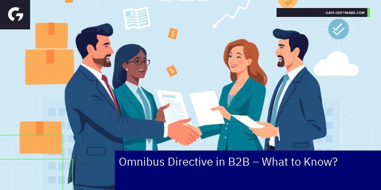 Omnibus Directive Impact on B2B eCommerce Business people discussing compliance and platform changes