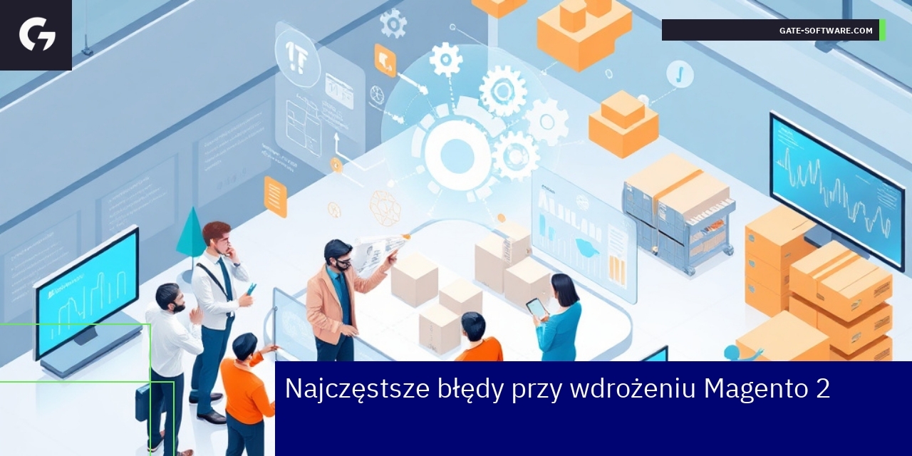 Schemat błędów przy wdrożeniu platformy Magento 2 B2B