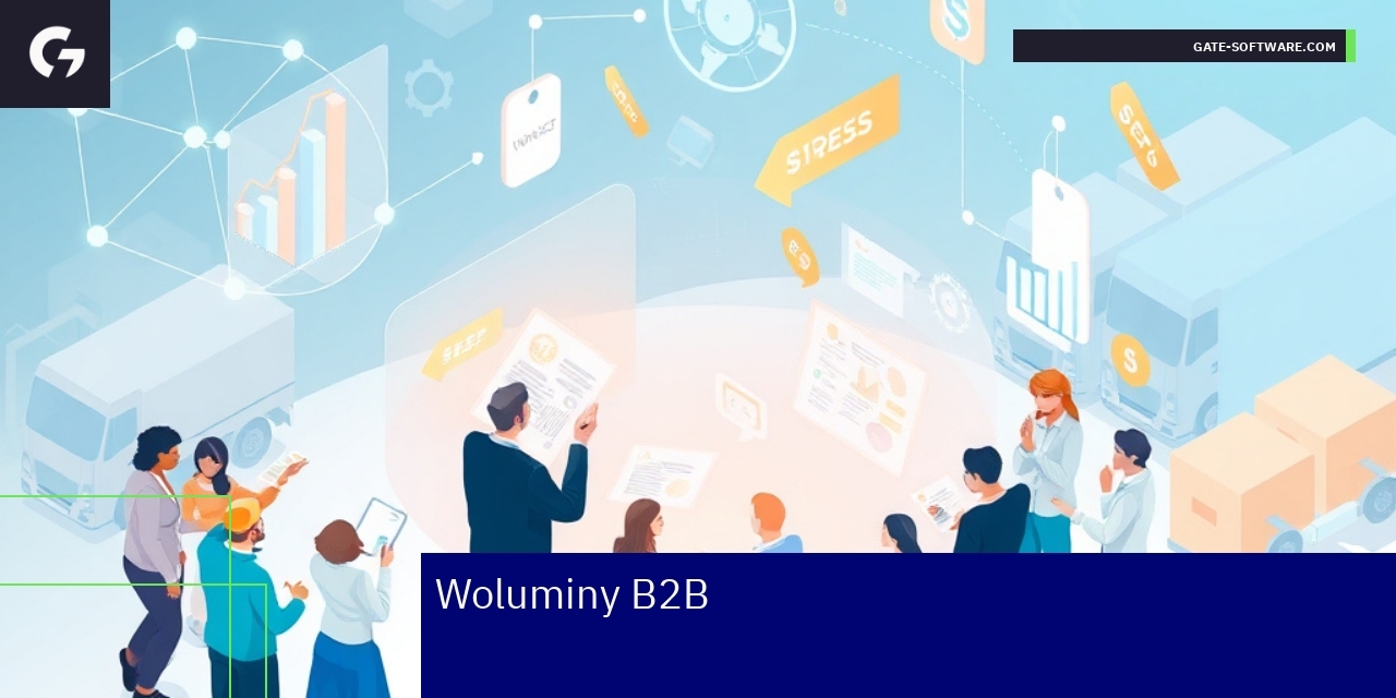 Diagram pokazujący analitykę i sprzedaż B2B online