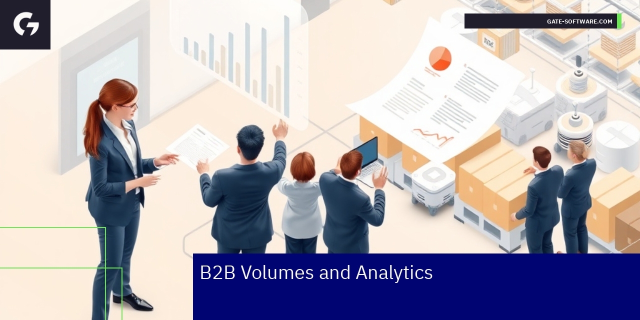 Visualization of B2B analytics and pricing features