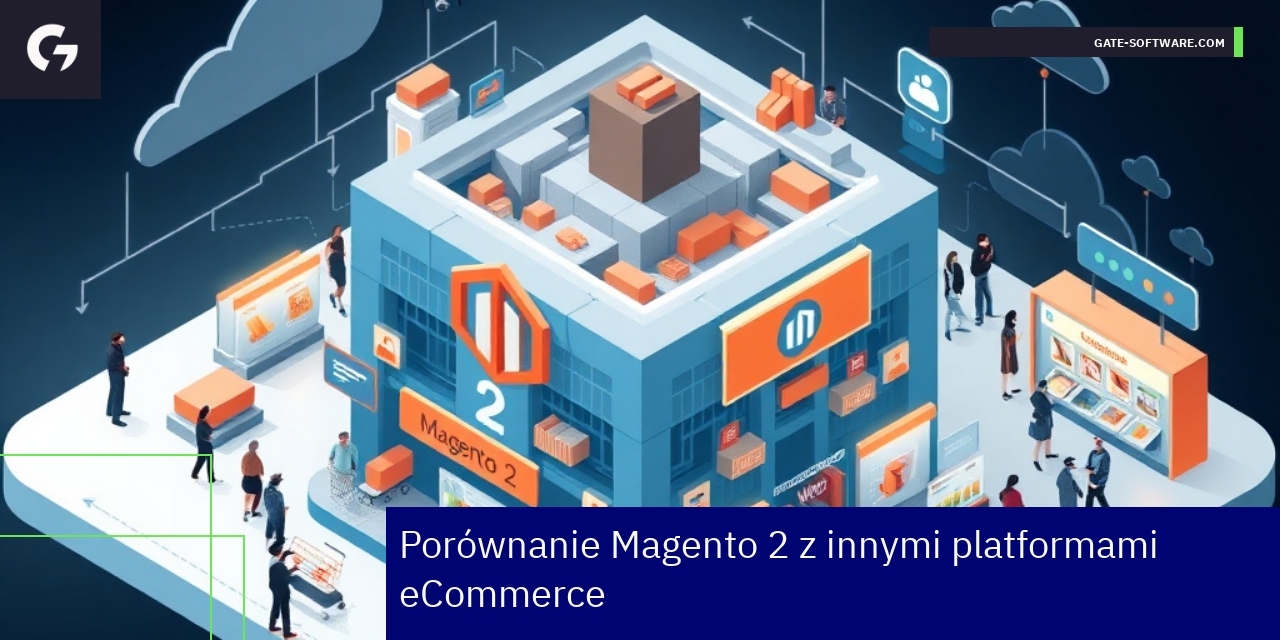 Schemat porównujący Magento 2 i inne platformy eCommerce
