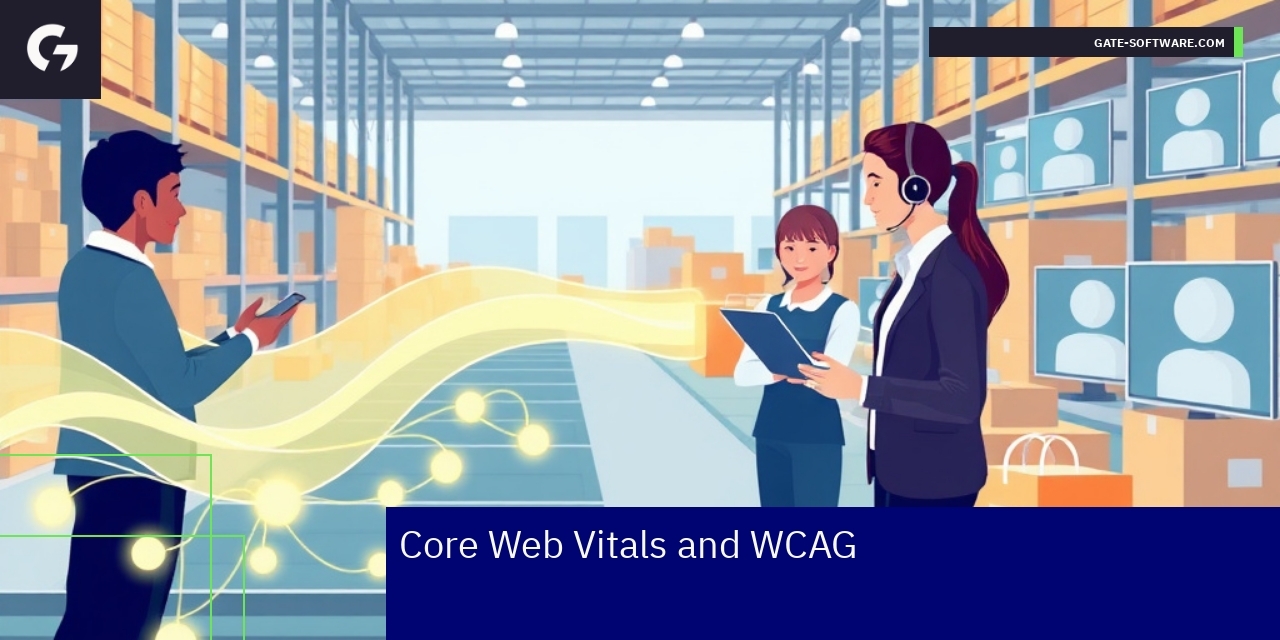 Graph showing web performance and accessibility metrics