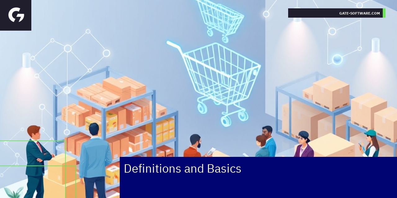 Magento platform interface and B2B commerce icons