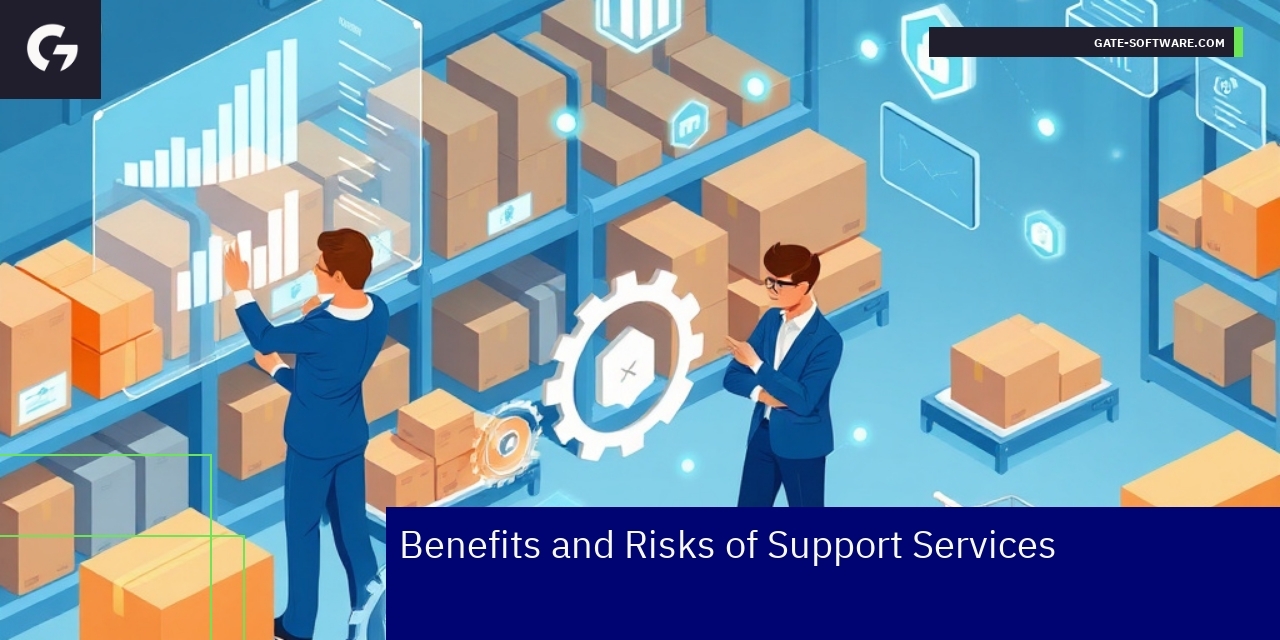 Magento platform with service and risk icons