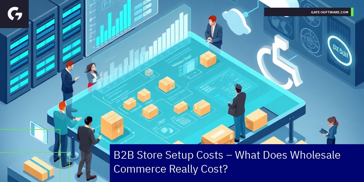 Illustration of B2B eCommerce cost components and logistics