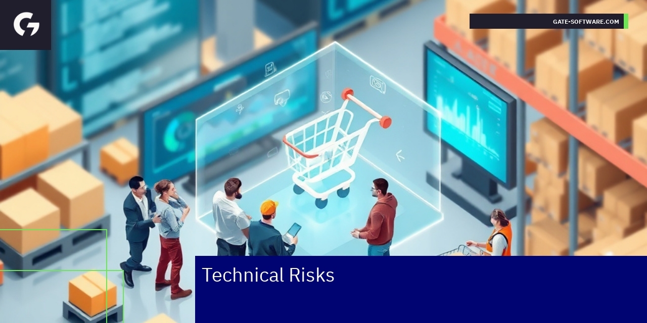 Diagram illustrating technical risks and mitigations