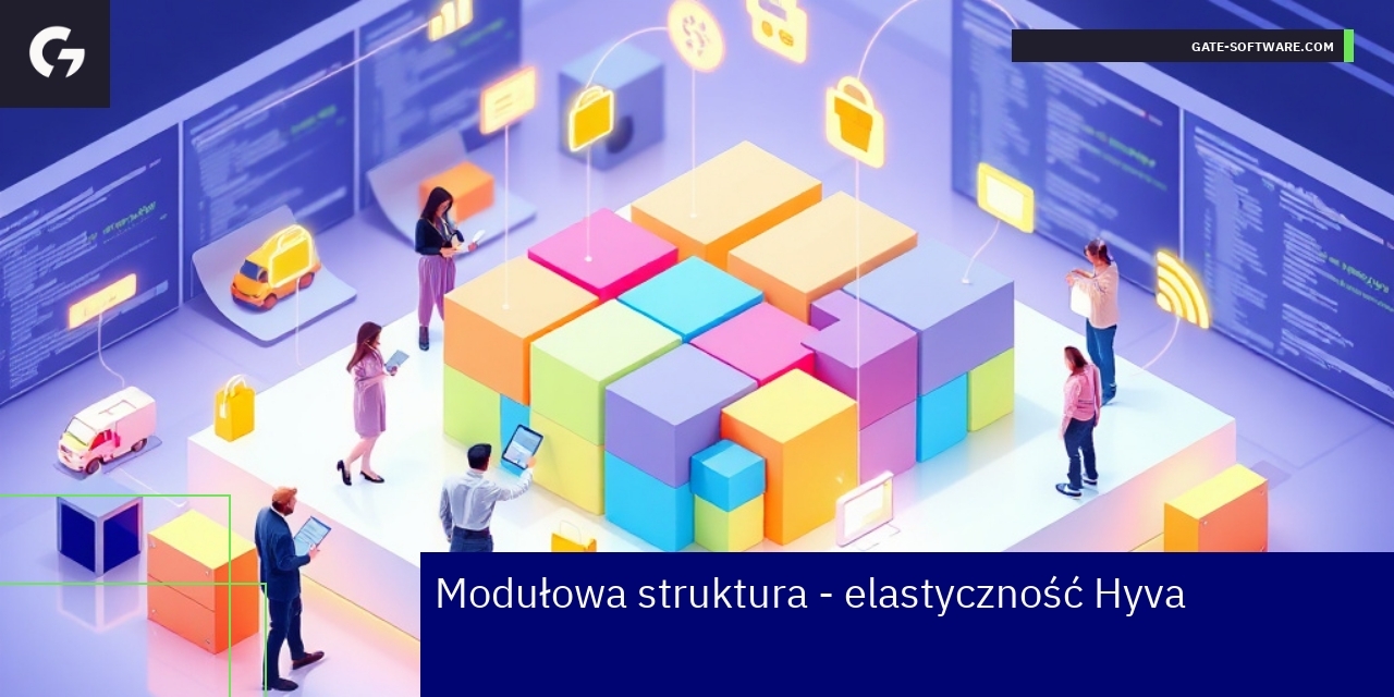 Elastyczna modułowa struktura Hyva dla e-commerce Schemat modułowej struktury Hyva w e-commerce