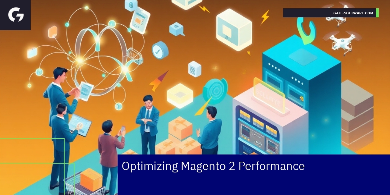 Magento 2 Performance Optimization Strategies Dashboard showing Magento performance metrics and security alerts
