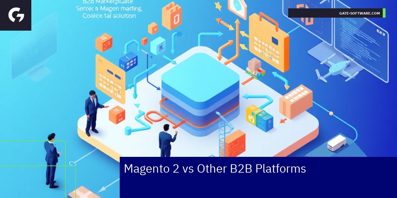 Illustration of Magento 2 ecommerce platform features