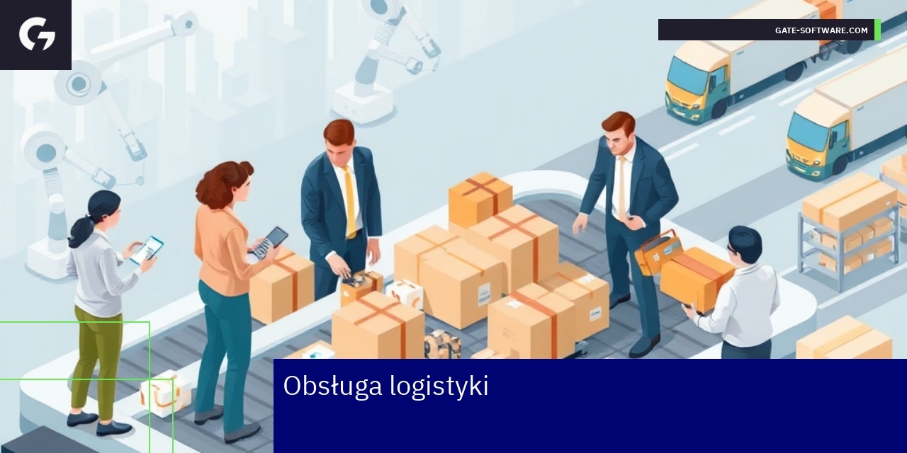 Schemat przedstawiający procesy logistyczne B2B