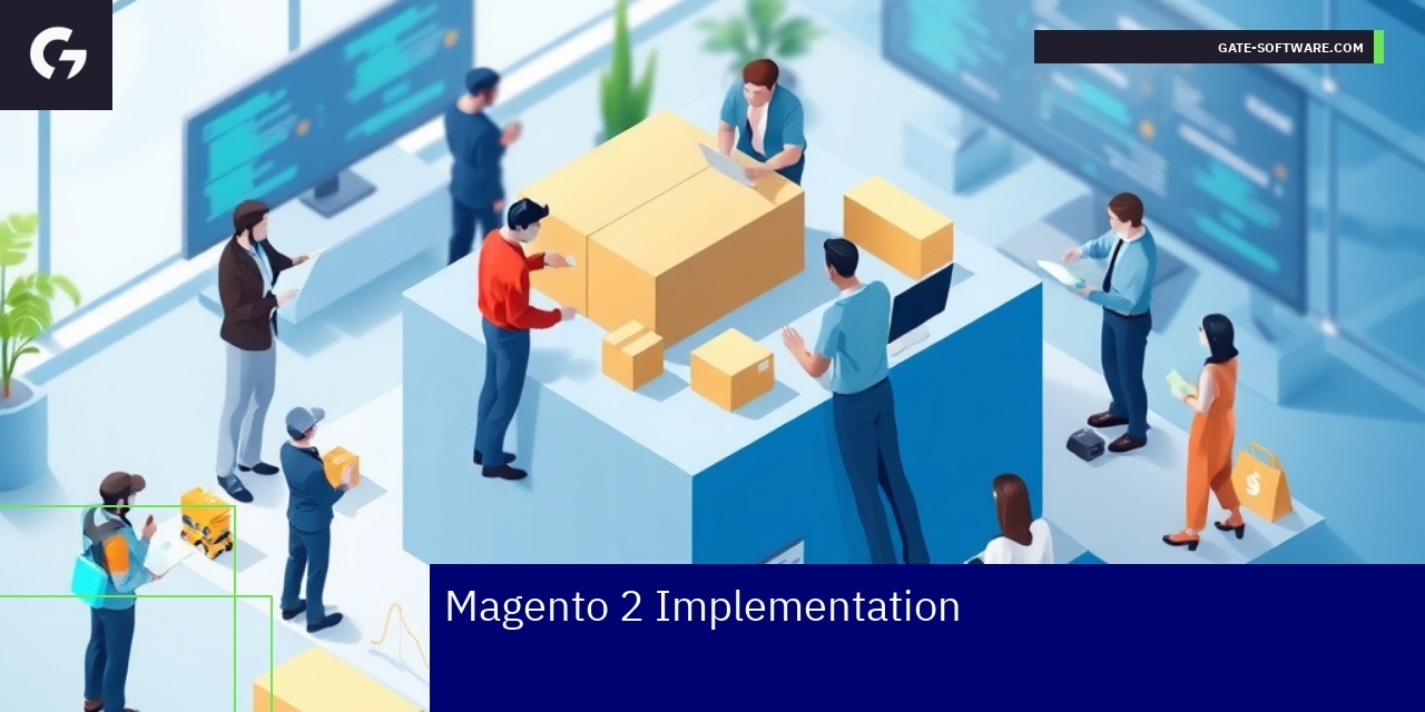Effective Magento 2 Implementation Steps and Challenges Flowchart of Magento 2 implementation process with challenges