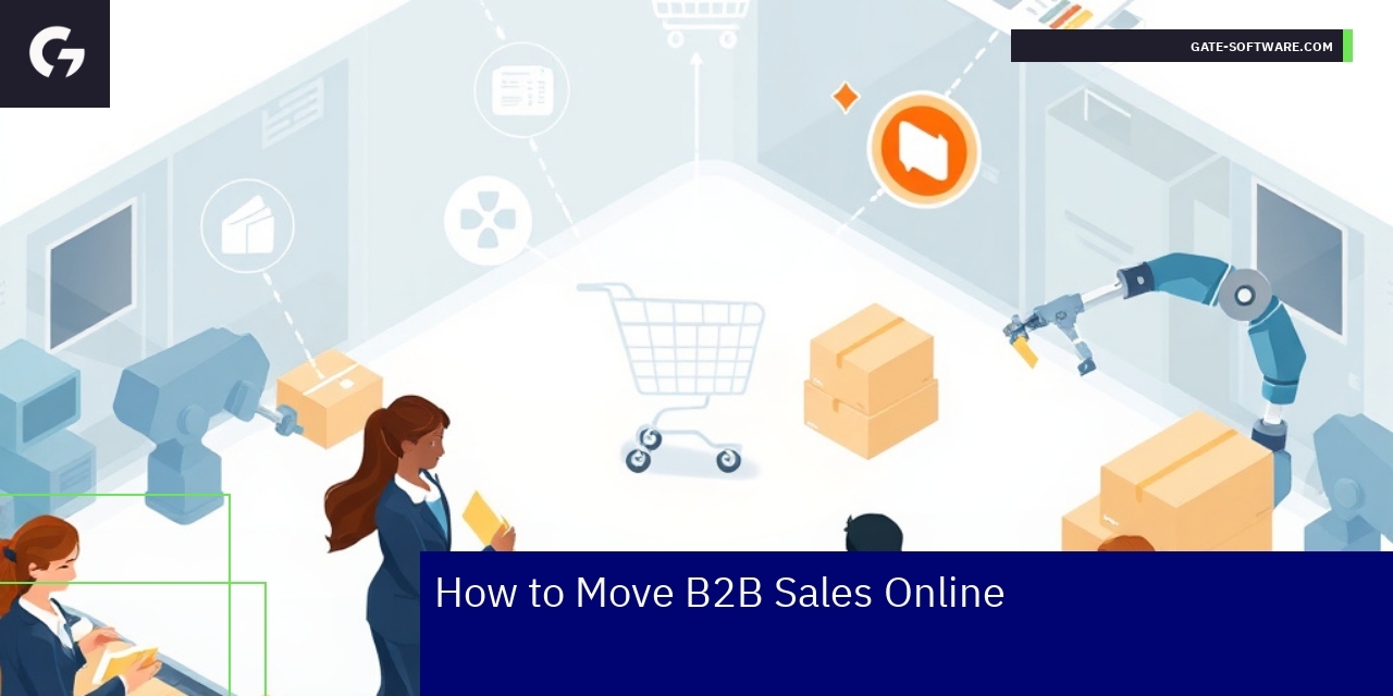 Business team working on online sales integration