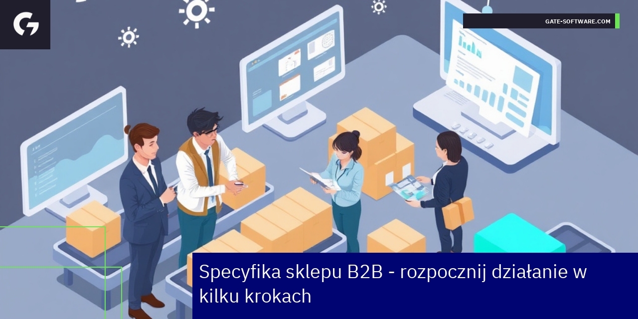 Schemat platformy B2B i procesy biznesowe