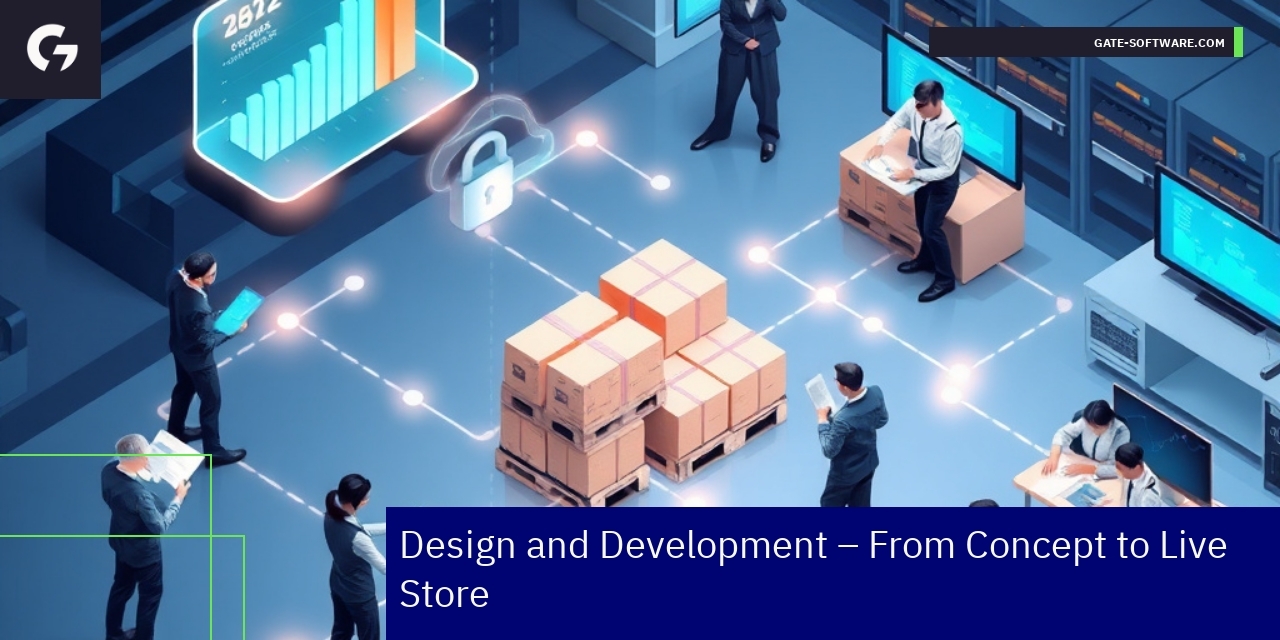 Illustration of B2B eCommerce platform workflow