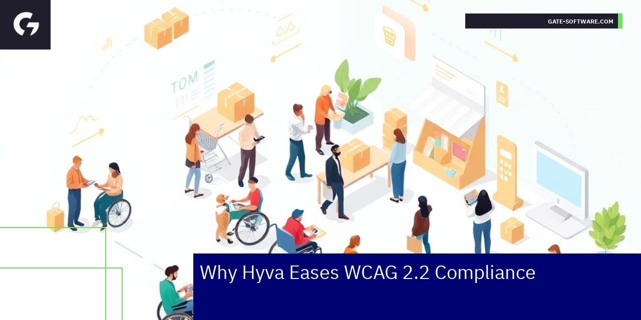 Diagram showing Hyva and Magento accessibility features