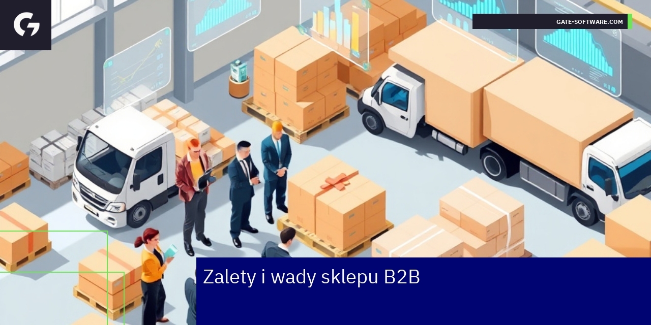 Zalety i wady sklepu B2B w ecommerce Schemat zalet i wad sklepu B2B w ecommerce