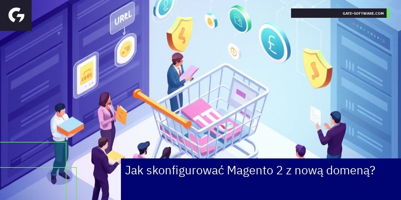 Konfiguracja Magento 2 z nową domeną Schemat konfiguracji Magento 2 z domeną