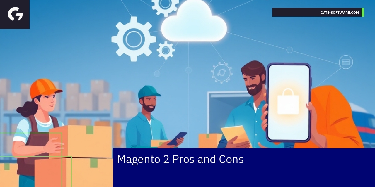Magento 2 pros and cons infographic summary