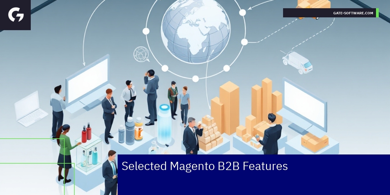Dashboard showing Magento B2B platform capabilities