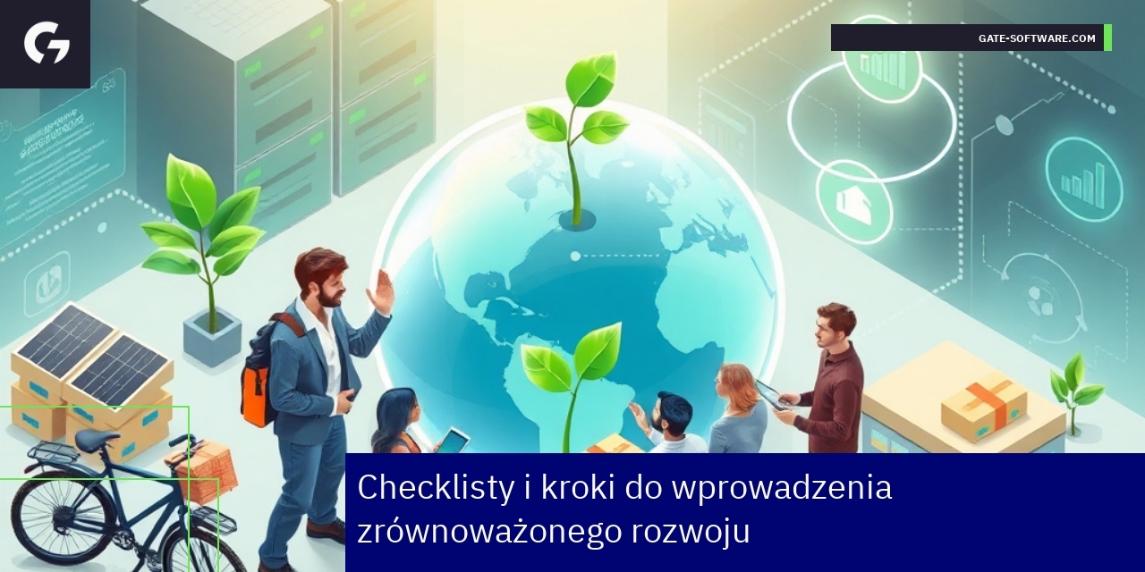 Diagram kroków wdrażania zrównoważonego rozwoju