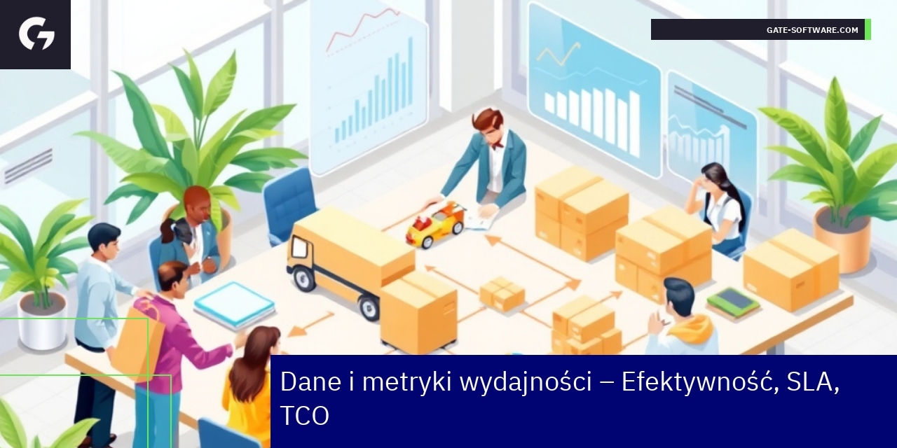 Wykresy i dane dotyczące wydajności projektów B2B