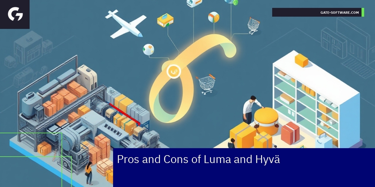 Graph showing pros and cons of Luma and Hyvä themes