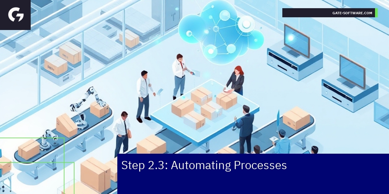 Automated B2B sales and process optimization chart