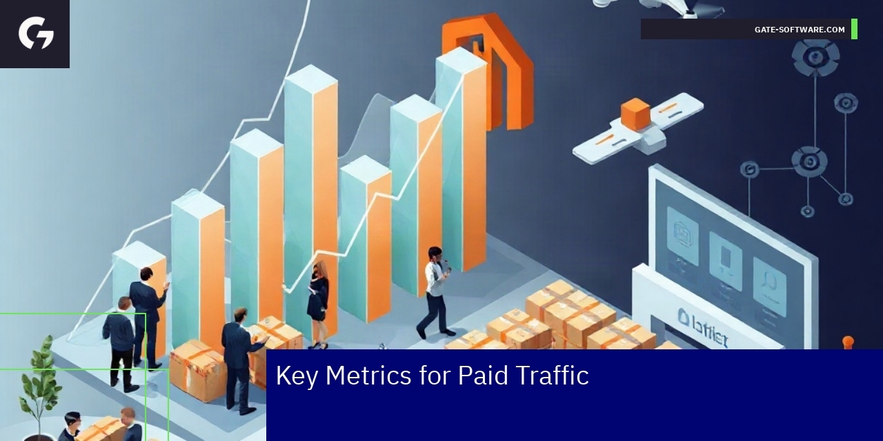 Key Metrics for Paid Traffic Impact on Magento SEO Graph illustrating key paid traffic SEO metrics