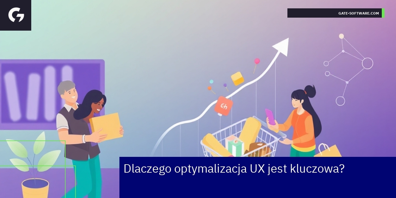 Grafika pokazująca wzrost konwersji i satysfakcji użytkowników