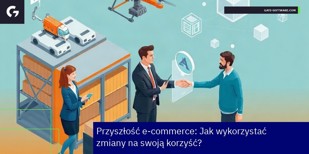 Grafika przedstawiająca rozwój technologii e-commerce B2B