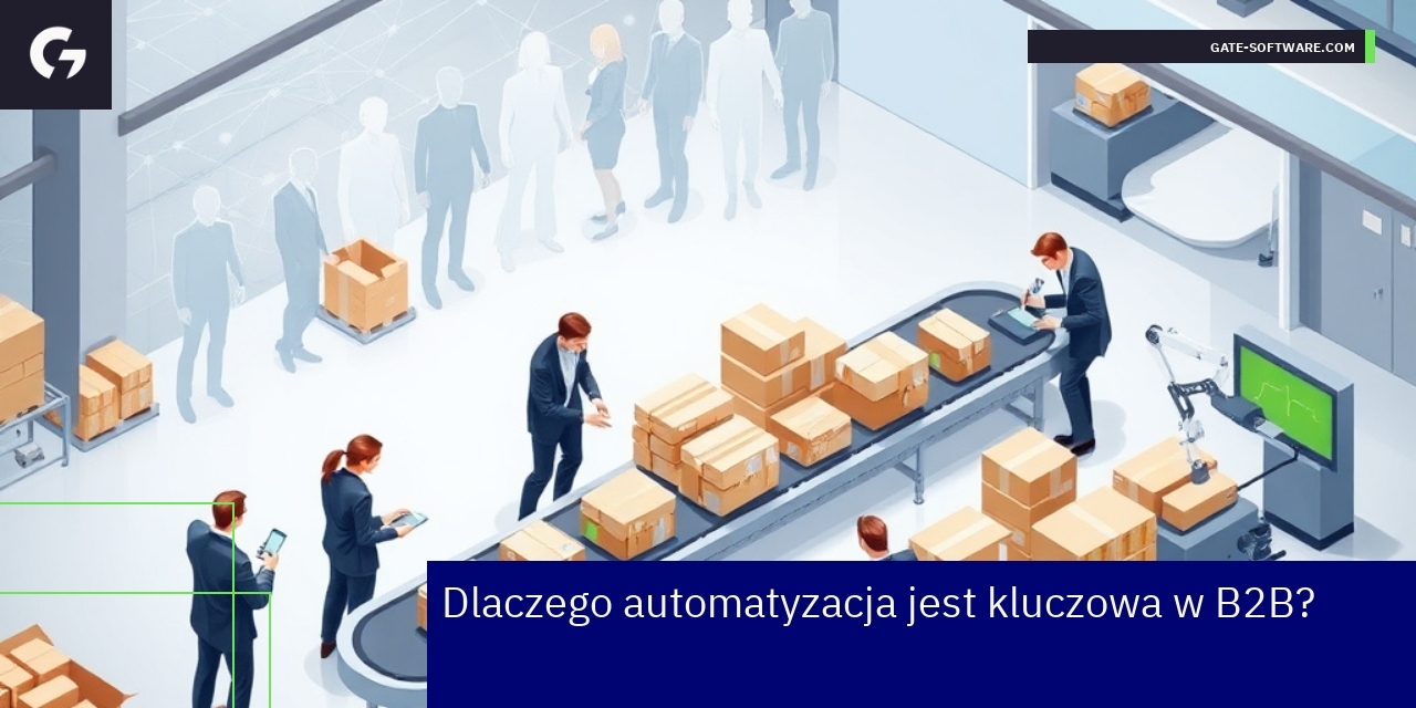 Grafika pokazująca automatyzację procesów biznesowych