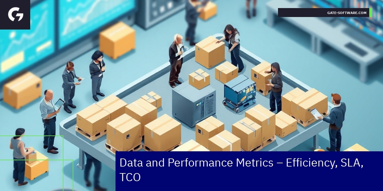 Charts showing Gate-Software B2B efficiency metrics