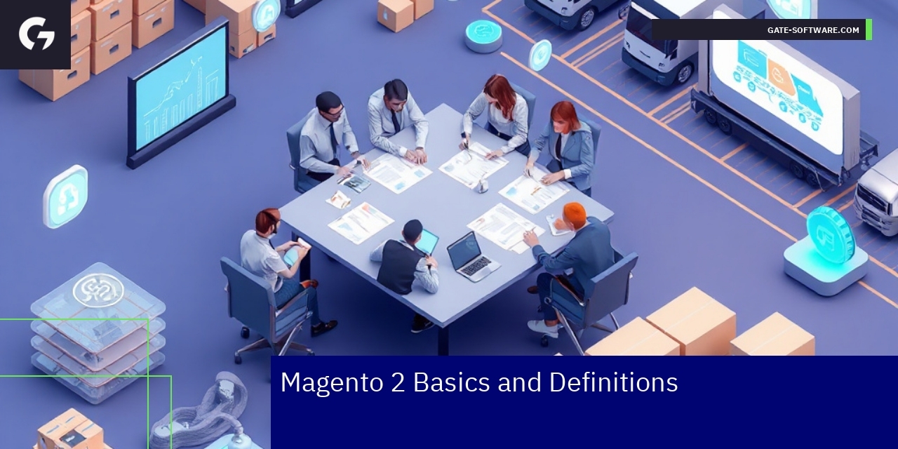 Diagram showing Magento 2 platform features and benefits