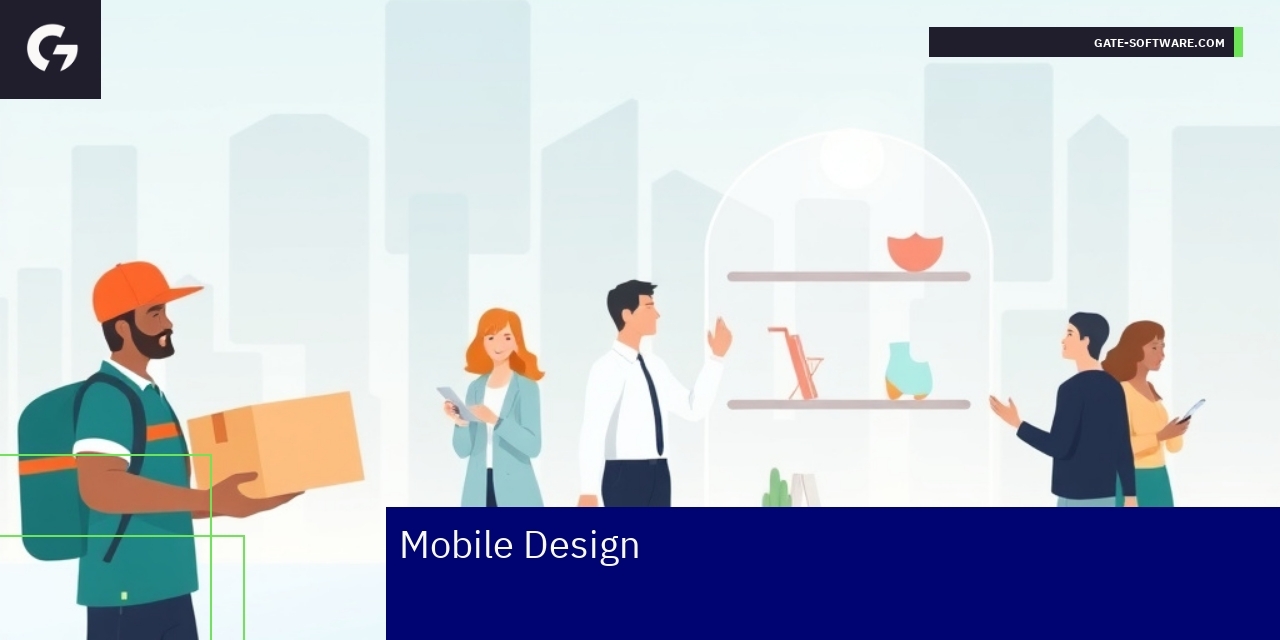 Hyva Mobile Design Enhances User Experience mobile phone with responsive app interface