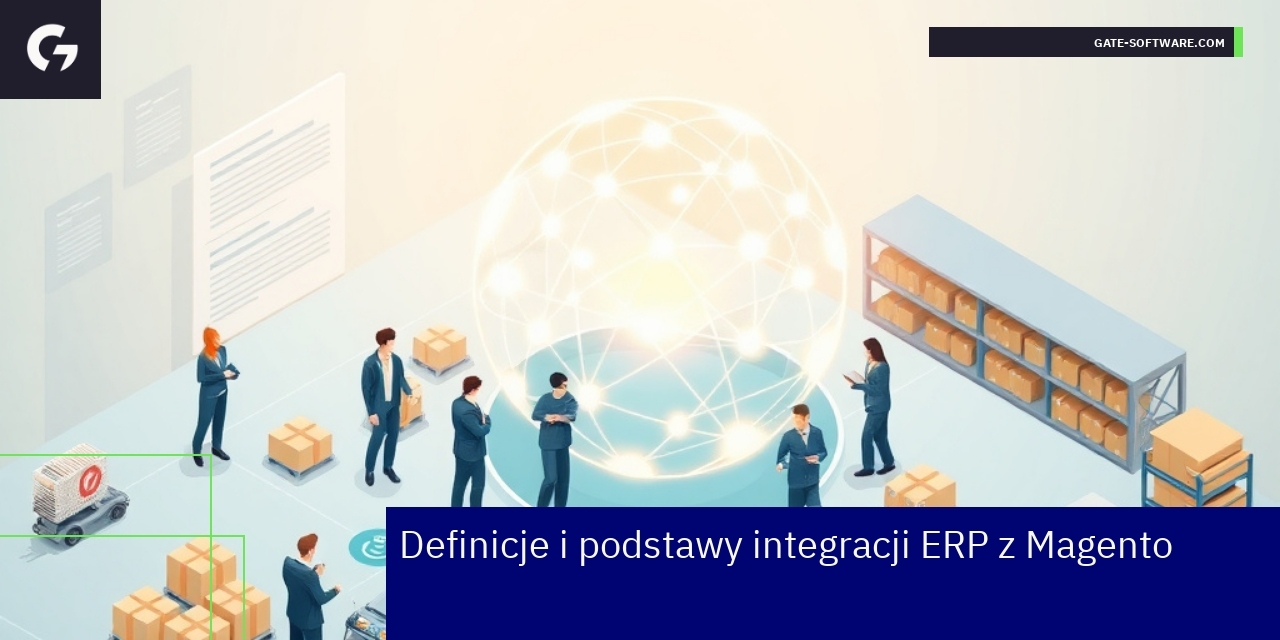 Schemat integracji systemów ERP i Magento B2B