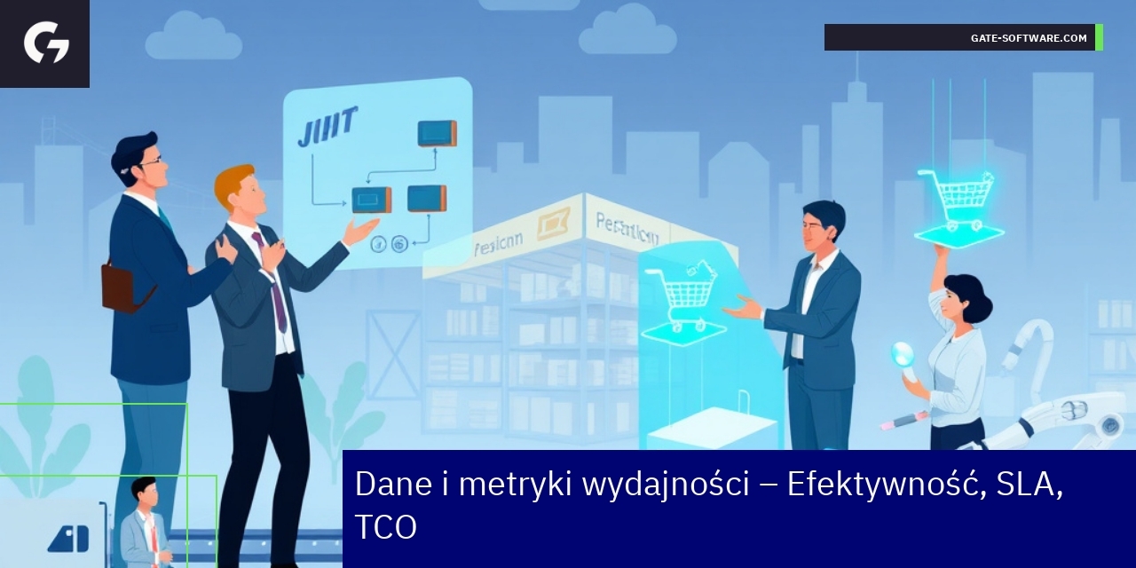 Grafika przedstawiająca metryki i wyniki projektów ERP