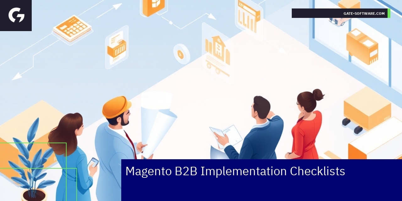 Checklist icons and Magento B2B workflow elements