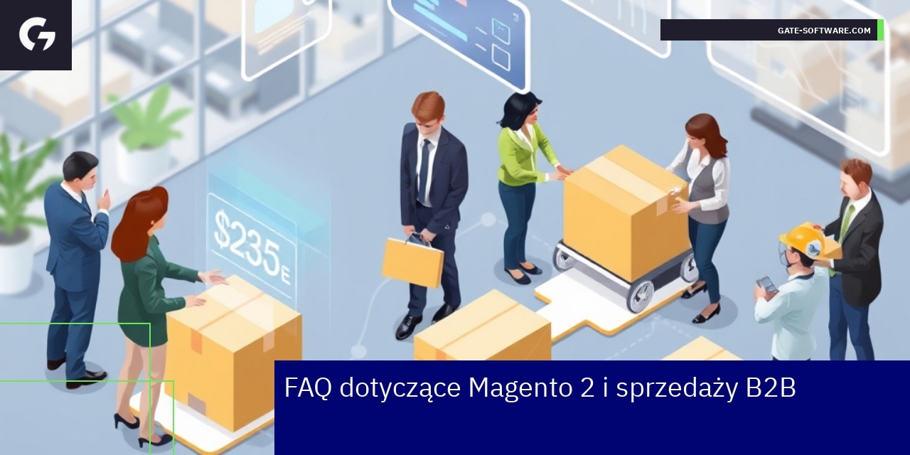 Ilustracja procesów B2B na platformie Magento 2
