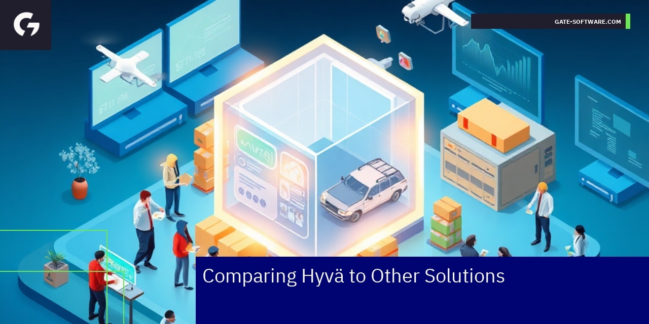 Diagram showing Hyvä architecture and benefits